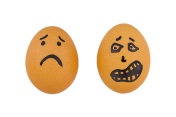 Emotional Eggs A Creative Exploration of Happiness and Sadness Through Expressions