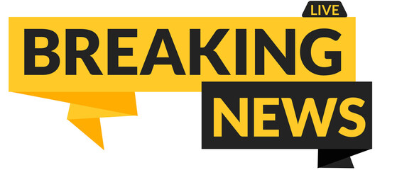 Professional Live Breaking News Ticker Banner Frame for Real-Time Updates and Announcements