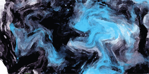 Elegant fluid art pattern with black and white paint swirls.distressed old textured painted design with dark slate gray, dark sea green and gray gray colors.