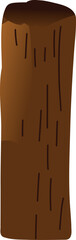 Illustration of a Wooden Log
