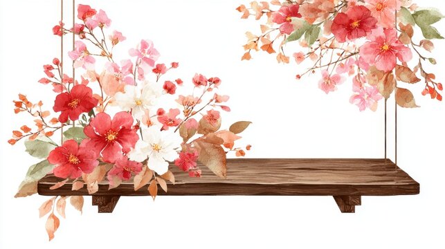 Creative bar shelf clipart decor element with copy space for singers