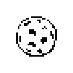 A pixelated cookie icon features a simple mosaic design, resembling a retro sprite.