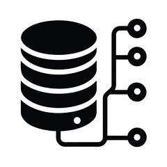 Data Stream Icon Vector Illustration