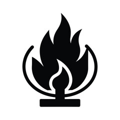 Fire Drill Icon Vector Illustration