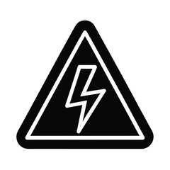 Shock Warning Icon Vector Illustration
