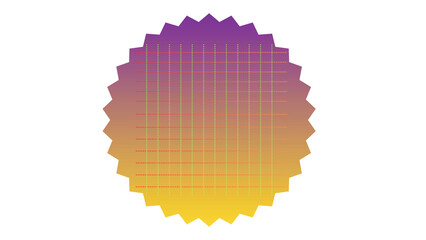 Abstract Data Grid Pattern in Starburst Shape