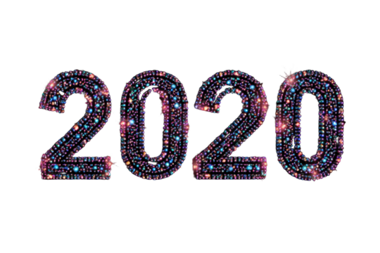 set of 2020 text design - Powered by Adobe