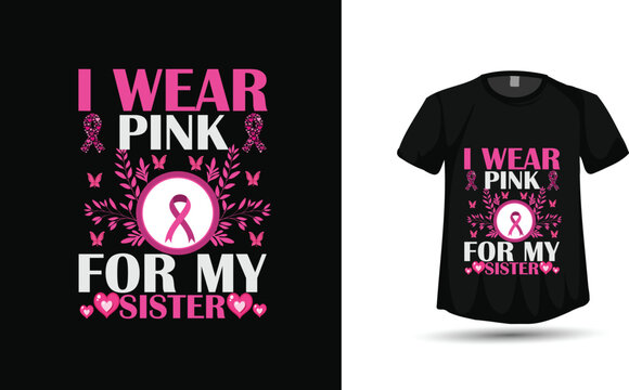 Breast cancer awareness tshirt design