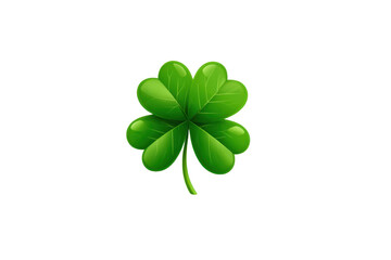 Shamrock vector icon on white background