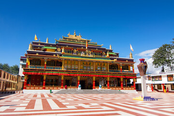 Beautiful and very colourful Monastery of Rabangla - called Ralong Monastery, at Sikkim , India....