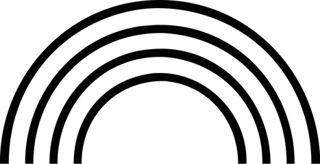 Obraz premium Rainbow icon vector illustration