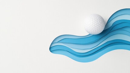 Arctic Themed Golf Course with Layered Iceberg Design