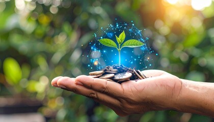 Growing Success Sustainable Investment Financial Growth.