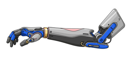 Cybernetic Arm Design - Futuristic Robotic Prosthetic with Advanced Technology Features