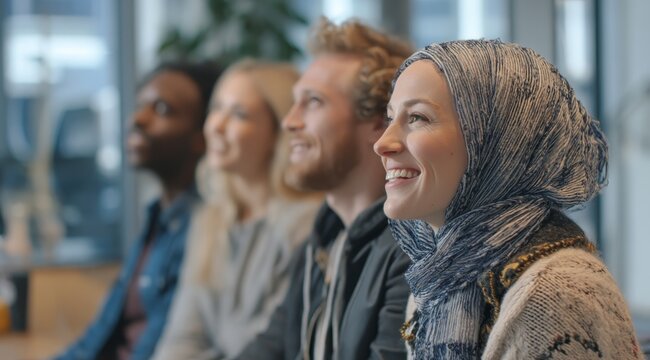 Engaging brainstorming session among coworkers focusing on design. - Powered by Adobe