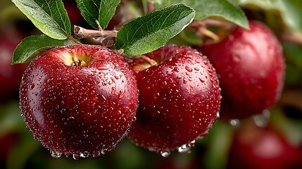 Healthy organic apples high resolution picture