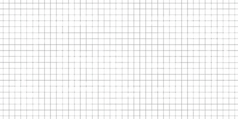 Seamless grid pattern with thin black lines on white