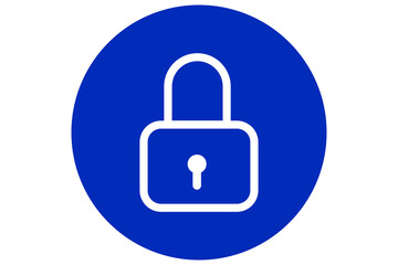 blue lock icon