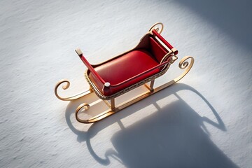 Christmas Sleigh Decoration: Festive Winter Wonderland & Santa Prop