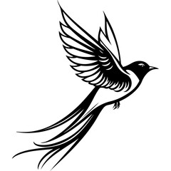 Obraz premium vector illustration of a bird