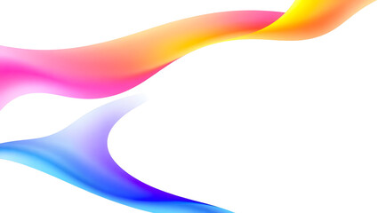 Obraz premium Abstract Colorful Fluid Swirls: Vibrant Gradient Design, Modern Background, White Space
