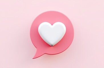 pink heart on a pink background