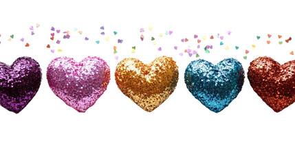 Glossy red heart shaped lollipop on white background