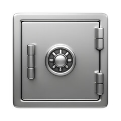 Compact home safe for personal valuables on transparent png background. Ai generated