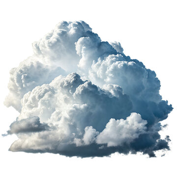 Cloud on white background, 3d rendering.