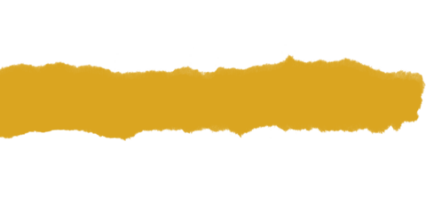 A mustard yellow brush stroke across a black background with jagged edges and pixelated appearance