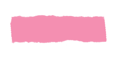A rectangular pink block with a slightly jagged edge set against a solid black background space filling image