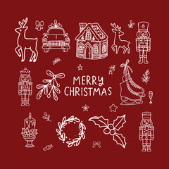 Christmas vector doodles