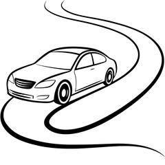 car silhouette vector illustration