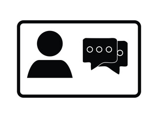 User Profile and Chat Icons – Modern Communication Concept