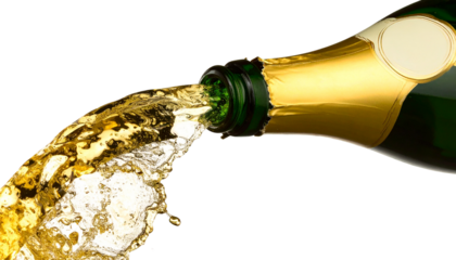 Wine Bottle PNG, Realistic Glass Drink Container, Transparent Background, Alcohol Beverage and Vintage Packaging