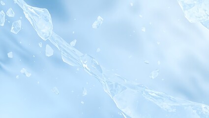 icicles on a white background