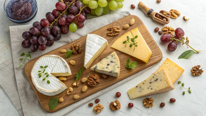 Assortment of Cheeses and Fruits