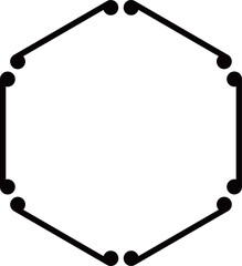 六角形の和フレーム