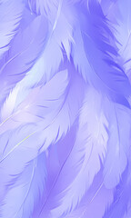 Obraz premium Soft pastel colored feathers background, digital painting, seamless texture template, graphic design illustration wallpaper 