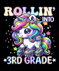 Unicorn back to school design for teacher and students who love Unicorn and surprise your classroom in your first day of school, Perfect Gift Idea for Boys Girls Teachers bee lovers