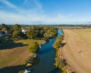Fototapeta premium Aerial photography at Bredon UK