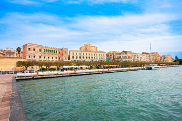 Fototapeta premium Coast in the centre of Syracuse city, Sicily