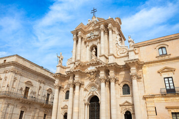 Obraz premium Cathedral of Syracuse or Duomo di Siracusa, Sicily