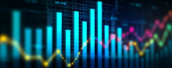 Virtual screen displays comprehensive data analysis for investing.