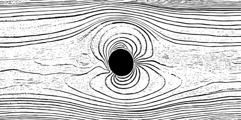 Monochrome wood grain texture with knots and visible lines creating a natural abstract pattern.