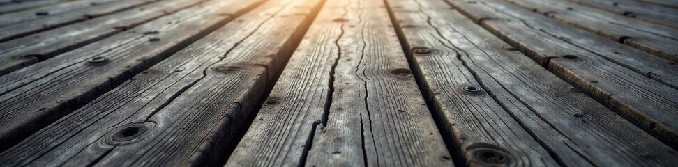 Deeply grooved, weathered wood planks, gray tones, detail, vintage
