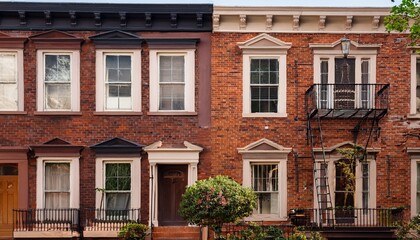 Obraz premium brownstone serenity classic historic living find serenity in classic beauty in this brownstone