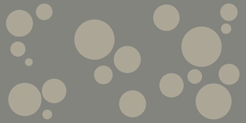 Abstract gray background with three-dimensional circles