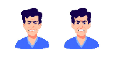 Pixel art illustration of an astronaut in a white suit, ideal for retro gaming and animation projects.