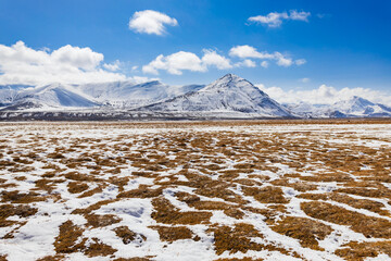 Beauty Pamir mountains near Murghab, the highest town in Tajikistan